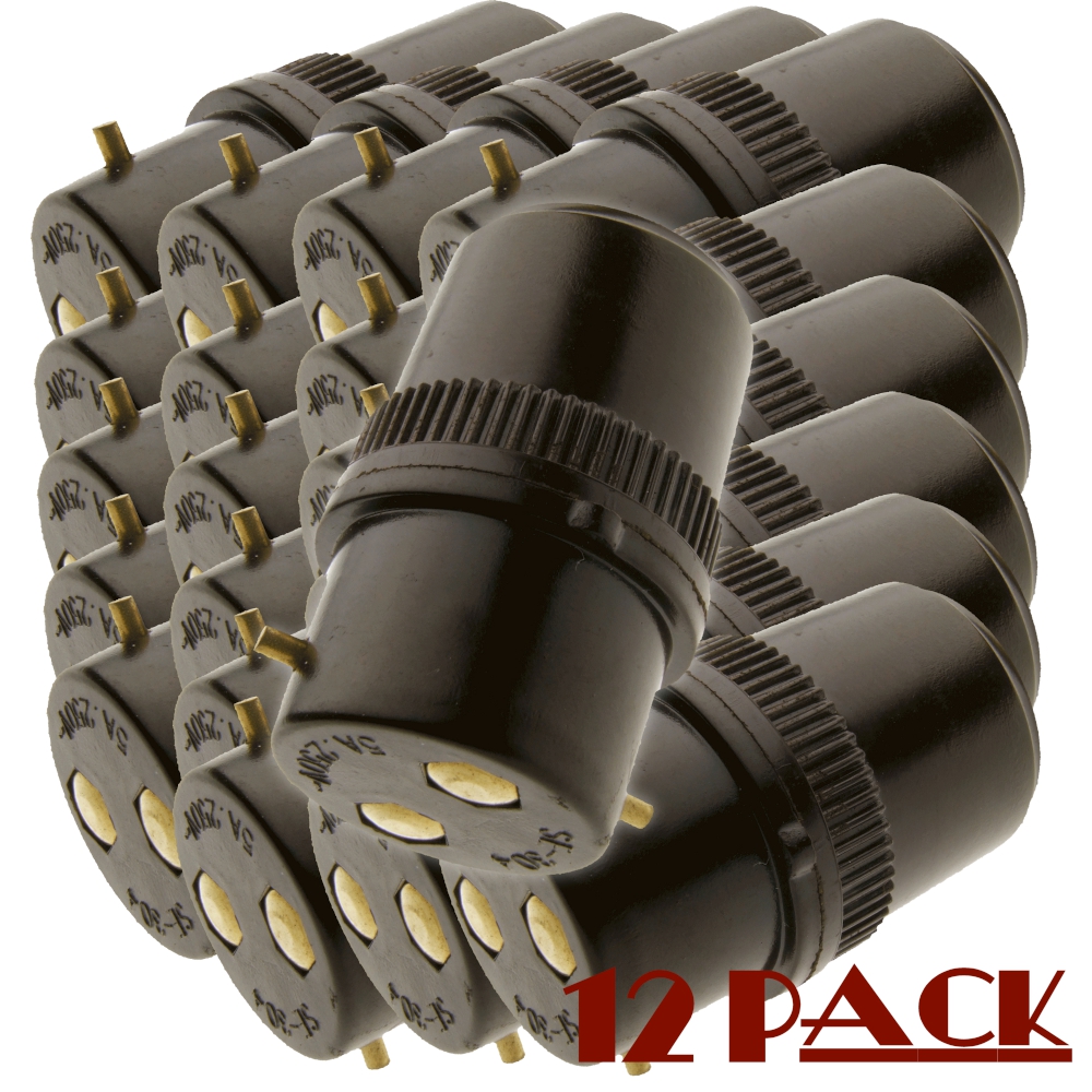 B22 Socket Extension Plug 5amp 240v(LHB22-PLG-12PK) by www.art-deco-emporium.co.uk