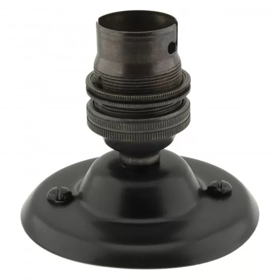 Black batten lamp deals holder