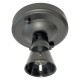 Metal Ceiling Rose in Black Finish and B22 Bulb Fitting Ready Assembled Batten Lampholder