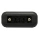 Small In-line Rocker Switch 3 Wire Dual Pole in Black