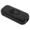 Small In-line Rocker Switch 3 Wire Dual Pole in Black