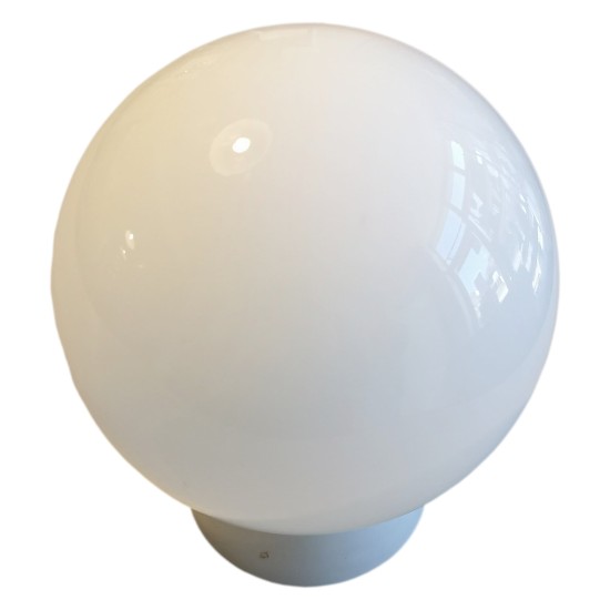 Bauhaus Styled Vintage 60's Ceramic and Milk Glass Globe Ceiling Light or Desk Lamp Fully Restored B22 Type