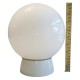 Bauhaus Styled Vintage 60's Ceramic and Milk Glass Globe Ceiling Light or Desk Lamp Fully Restored B22 Type